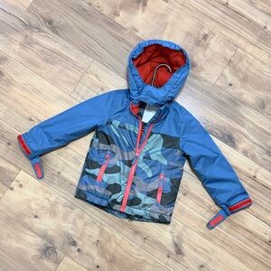 Lily & Dan Camo Hooded Rain Jacket Size Kids 2T